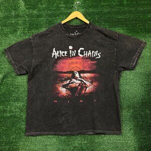 Alice In Chains Dirt Est 1987 Rock Band Mineral Wash T-Shirt Size 2X